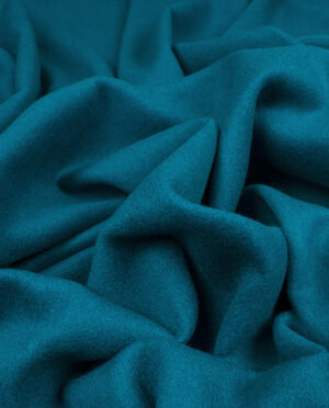 Tkanina Wełniana Jednostronnie Drapana Morski Turkus