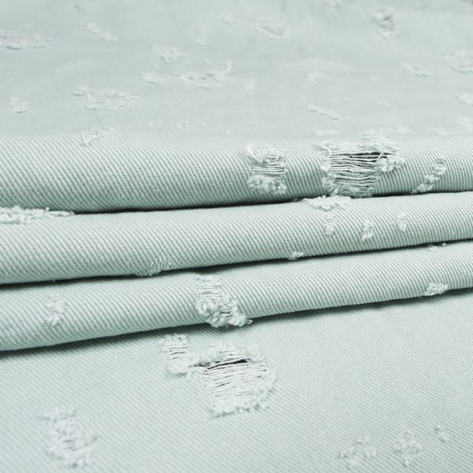 Jeans Przecierany Miętowy