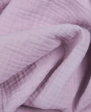 Muślin Double Gaze Zgaszony Lawendowy