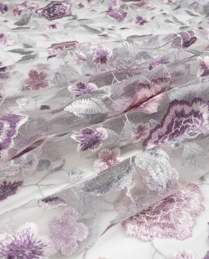 Haft na Tiulu Wzór 20 Liliowe Piwonie