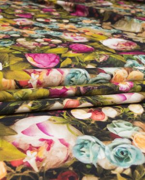 Single Jersey Wzór 11 Kwiaty