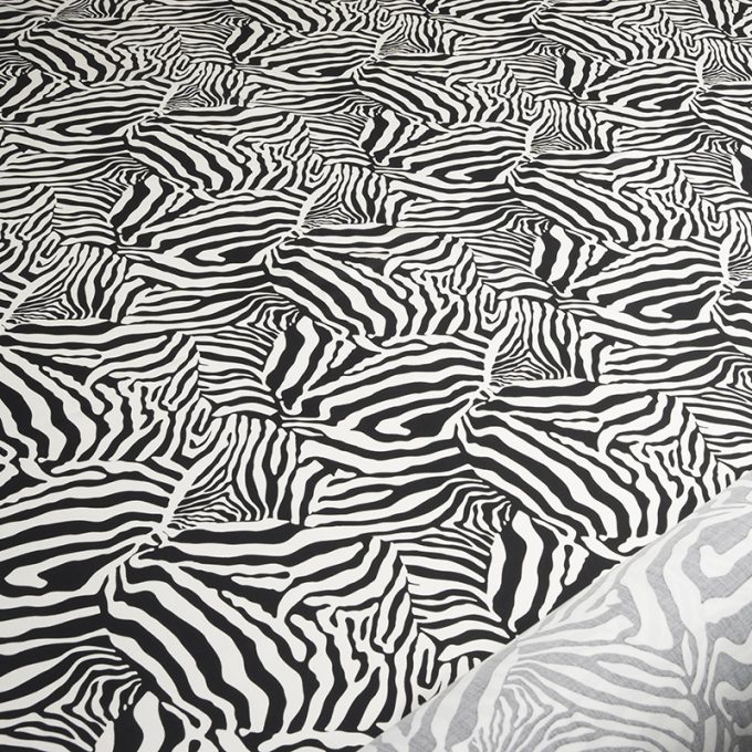 Wiskoza Satynowa Wzór 302 Zebra