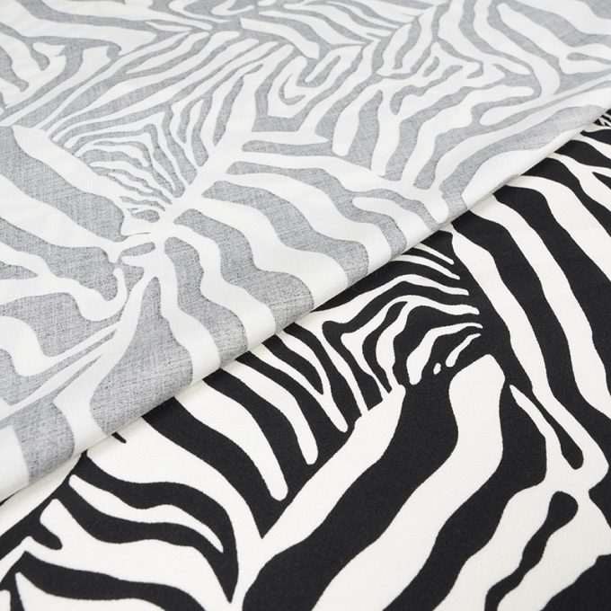 Wiskoza Satynowa Wzór 302 Zebra