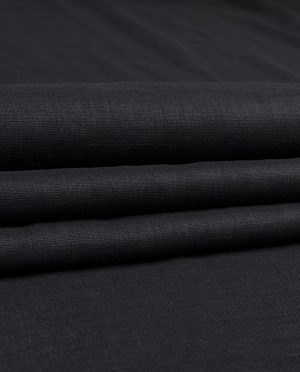 Tkanina Naturalna Ramia Czarny