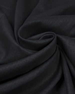 Tkanina Naturalna Ramia Czarny