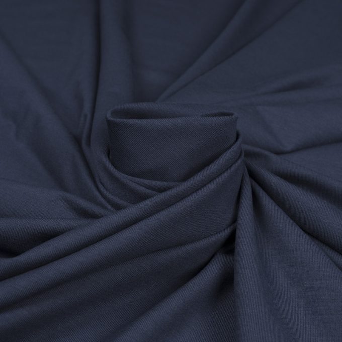Cienki Single Jersey Granatowy