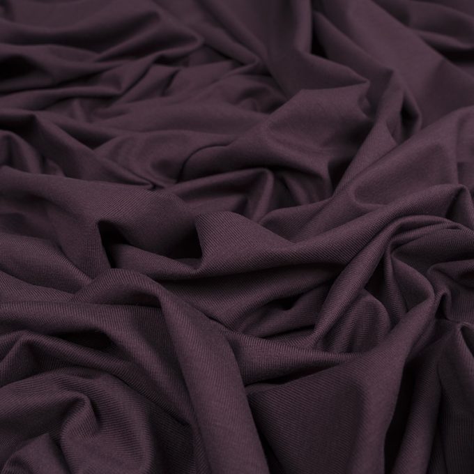 Cienki Single Jersey Zgaszony Burgundowy