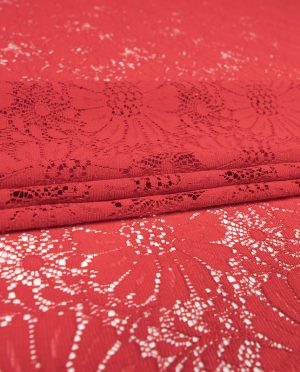 Koronka Sukienkowa Wzór 23 Czerwony