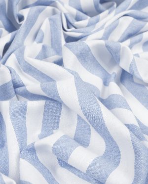 Bawełna 100% Koszulowa - Wzór 275 b Niebieski