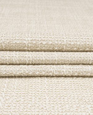 Bawełniane Boucle na Marynarkę – Jasny Beż Melanż