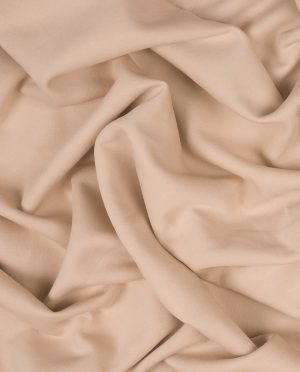 Dzianina Dresowa Gruba Drapana Beżowy Nude