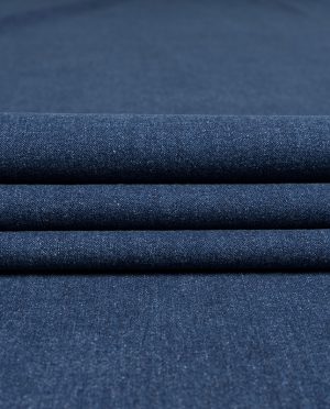 Miękki Elastyczny Jeans Denim Bawełniany Granatowy