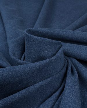 Miękki Elastyczny Jeans Denim Bawełniany Granatowy