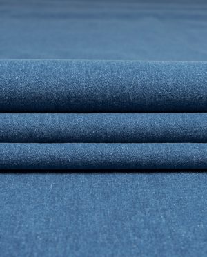 Miękki Elastyczny Jeans Denim Bawełniany Niebieski