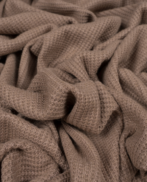 Dzianina Swetrowa Gruba Prążkowana