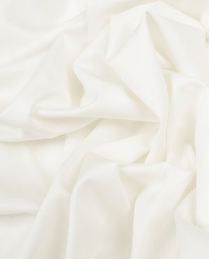 Cienka Bawełna Satynowana Koszulowa Ecru