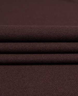 Flausz Diagonal z Wełną Brązowy