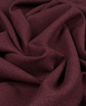 Flausz Diagonal z Wełną Burgundowy