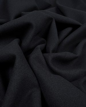 Flausz Diagonal z Wełną Czarny