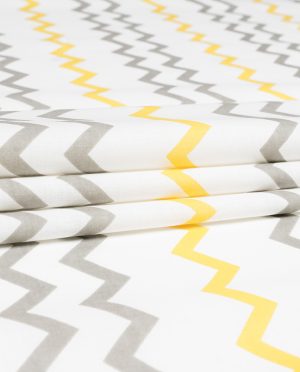 Płótno Bawełniane Wzór 20 Zygzaki