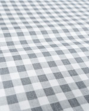 Płótno Bawełniane Wzór 24 Szara Kratka