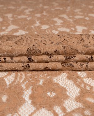 Koronka Sukienkowa Flock Wzór 25 Camel