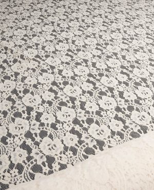 Koronka Sukienkowa Flock Wzór 25 Kremowy