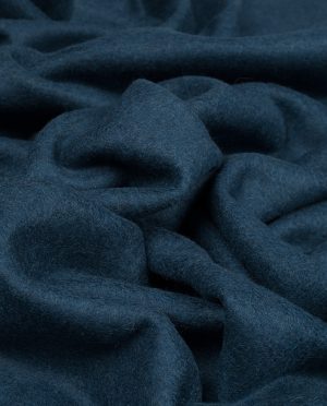 Cienka Dzianina Wełniana Parzona Ciemny Turkusowy