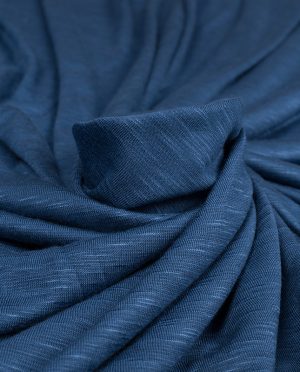 Dzianina Wiskozowa Strukturalna Kobaltowa