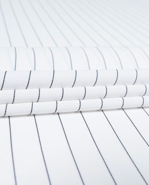 Żorżeta Kreszowana Krepa Biały Wzór Tenis