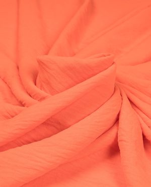 Żorżeta Kreszowana Pomarańczowy z Elastanem
