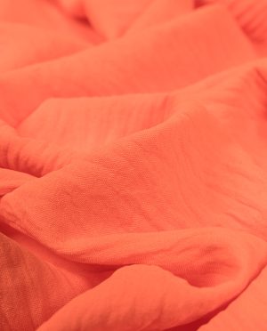 Żorżeta Kreszowana Pomarańczowy z Elastanem